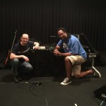 Wayne Jones with Wayne Jones AUDIO endorsee, bass player Nate Phillips @ SIR Studios Las Vegas