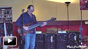 Wayne Jones demonstrates 2000 Watts with 2 WJ 2x10 Powered Bass Cabinets - Wayne Jones AUDIO