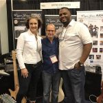 Garrett Body, Wayne Jones AUDIO endorsee, dropped by for a booth performance, bringing along singer Ashling "Biscuit" Cole to perform Garrett Body's new single "Better Days"