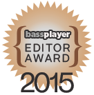 Bass Player Magazine Editor Award for Wayne Jones AUDIO bass guitar rigs 2015