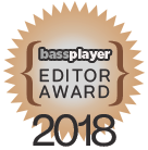 Bass Player Magazine Editor Award for Wayne Jones AUDIO bass guitar rigs 2018
