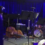 Bassist Carlo De Rosa upright bass & Wayne Jones AUDIO bass rigs used at Afro Cuban Orchestra gig at Bird's Basement jazz club in Melbourne