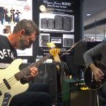 Chris Bekker and Simon Hosford - Wayne Jones AUDIO stand, Melbourne Guitar Show 2016