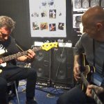 Chris Bekker and Simon Hosford - Wayne Jones AUDIO stand, Melbourne Guitar Show 2016