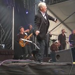 Craig Newman using a Wayne Jones AUDIO WJ 2000 Watt 4×10 rig for the John Farnham shows during the One Electric Day concert tour last year. Werribiee Park Nov 29 2015