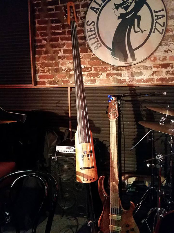 Estrecho construcción Moda Bass player David Dyson uses a Wayne Jones AUDIO bass guitar rig
