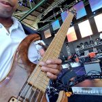 David Dyson at Seabreeze Jazz Festival 2017 with the Wayne Jones AUDIO bass guitar rig