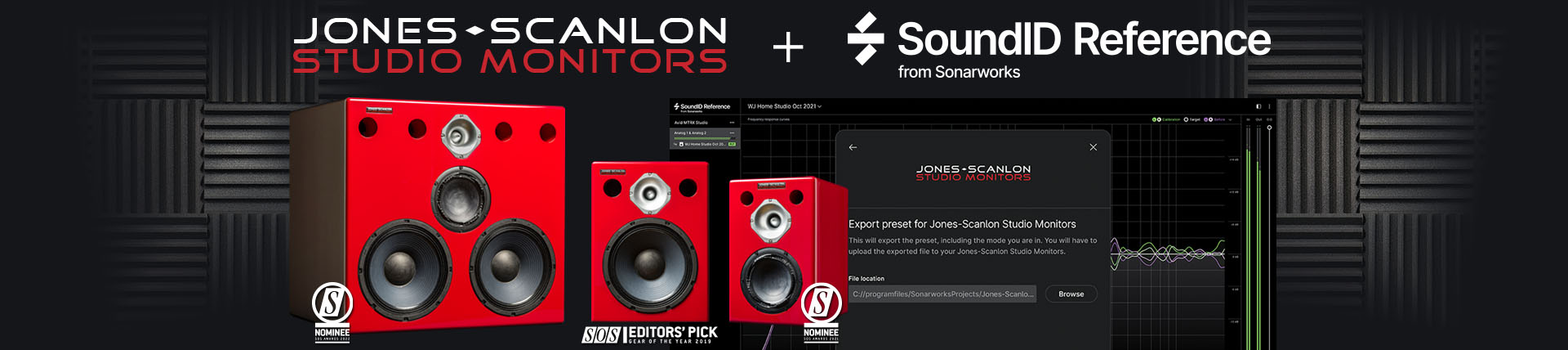 Proudly announcing a world first, with ground-breaking innovative technology achieved in partnership with Sonarworks. Upload and store room calibration profiles directly into the monitors up to 10,000 times.