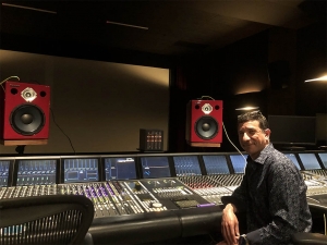 Michael Novitch, Chief Engineer at Technicolor, previewing the Wayne Jones Audio Studio Monitors in house at Paramount Pictures.