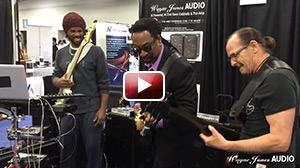  NAMM 2016 André Berry & Nate Phillips & Wayne Jones Jam at Wayne Jones Audio Booth