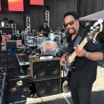 Nathaniel Phillips on stage at the Seabreeze Jazz Festival 2017 using two WJ2x10 Powered Bass Cabs (2000 Watts) & WJBP Bass Guitar Pre-Amp rig.