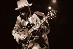 Nick Colionne – guitarist, frontman , endorsee of the Wayne Jones AUDIO WJ 1×10’s 500 Watt a side Stereo powered system & WJBP Stereo Valve Pre-Amp.