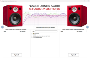 WJA app for uploading SoundID Reference room profiles directly into Wayne Jones Audio studio monitors 