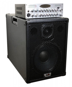 Wayne Jones Audio - 5000 Watt 1x10 Powered Bass Guitar Speaker Cabinet with WJBPII twin channel bass guitar pre-amp