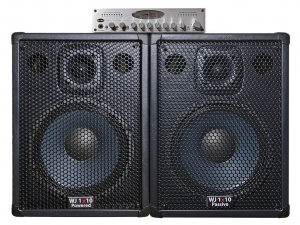 Wayne Jones Audio - 1000 Watt 1x10 Stereo/Mono bass guitar Bass Cabinets with WJBP Pre-Amp DI