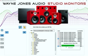 Upload SoundID Reference room calibration profile bin files to all Wayne Jones Audio Studio Monitors at the same time via our "one click" WJA Ethernet App.