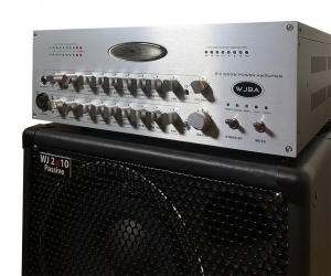 WJBA 2000 Watt Bass Guitar Amplifier with built in Twin Channel Bass Pre-Amp, featuring the option of phantom power on the second channel. 2000 Watts into 4 or 8 Ohms.