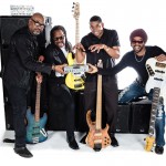 Final photo edit of Wayne Jones AUDIO endorsees. Bass players, Carl Young, Nathaniel Phillips, David Dyson, Andre Berry.