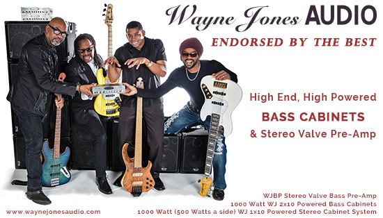 Wayne Jones AUDIO endorsees, best bass players, famous bass players, Za Williams, Carl Young, Arlington Houston, Paul Adamy, Graham Maby, Nate Phillips, David Dyson, André Bowman, André Berry, Mark Peterson, Tim George