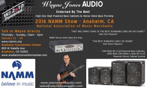 Hi Powered, Hi End Bass Cabinets, Hi Fi Studio Monitors & Stereo Valve Bass Pre-Amp sales@waynejonesaudio.com