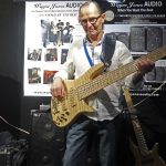 Wayne Jones with his Custom Fodera Monarch Elite 6 - Melbourne Guitar Show 2016