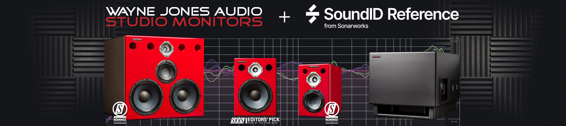 Wayne Jones Audio Studio Monitors proudly announcing a world first, with ground-breaking innovative technology achieved in partnership with Sonarworks. Upload and store room calibration profiles directly into the monitors with just one click via ethernet.