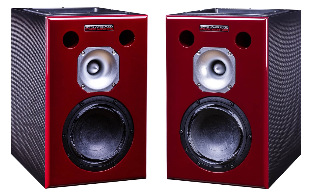 Wayne Jones Audio carbon fiber 6.5" recording studio monitors (pair) - 650 watt each
