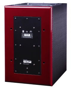 Wayne Jones Audio carbon fiber 6.5" recording studio monitors - 650 watt each. Back of monitor.