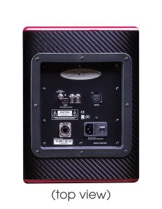Wayne Jones Audio carbon fiber 6.5" recording studio monitors, 650 watt each - top control plate