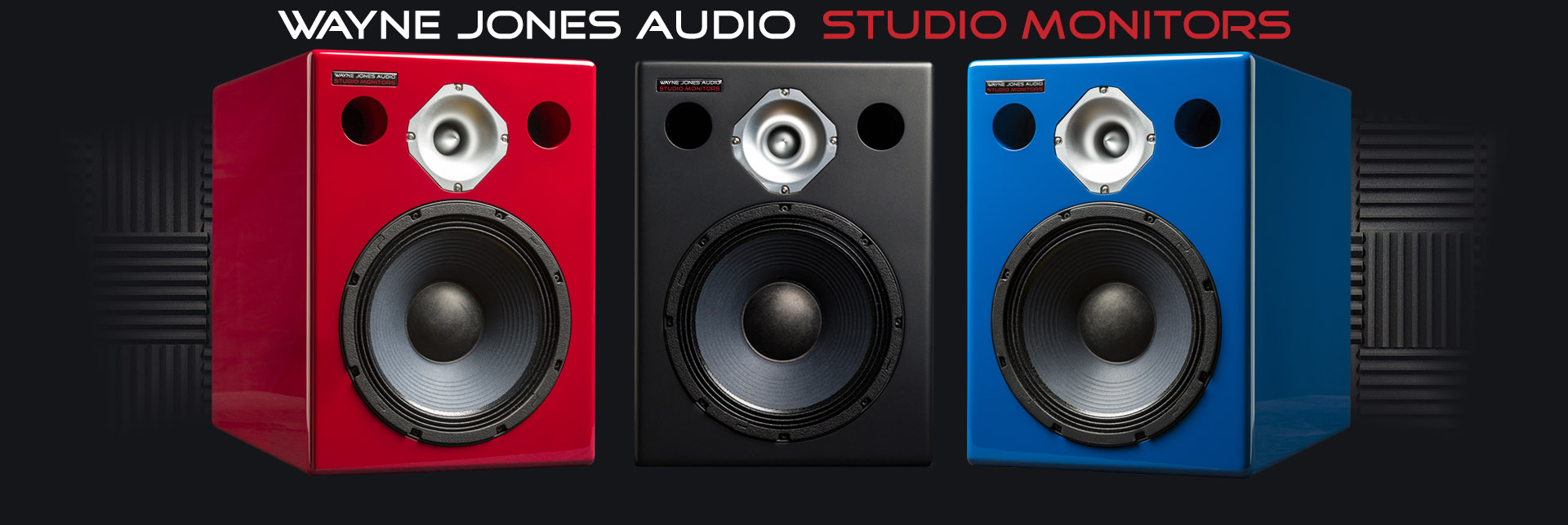 Wayne Jones Audio Studio Monitors - recording engineering, audio and film post production, sound track mastering, audio mixing, sound mixing, recording studio gear.