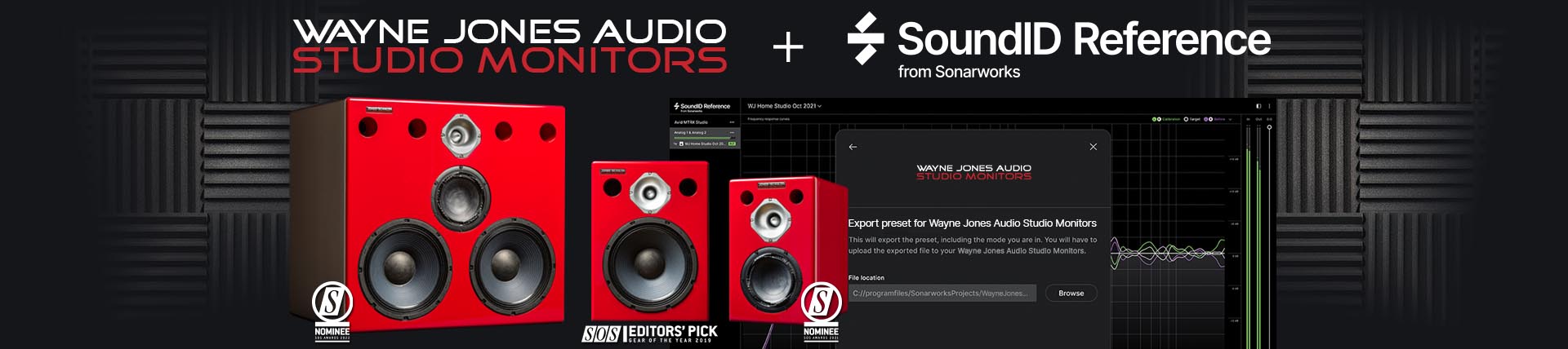 Proudly announcing a world first, with ground-breaking innovative technology achieved in partnership with Sonarworks. Upload and store room calibration profiles directly into the monitors up to 10,000 times.