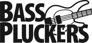 bass pluckers logo bass guitar gear Wayne Jones AUDIO