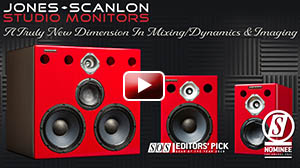 Using the full range of Jones-Scanlon Studio Monitors Steve Scanlon demonstrates what he listens for in a mix, with artist and producer Wayne Jones.