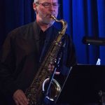 Tenor sax player Lachlan Davidson @ Bird's Basement jazz club in Melbourne