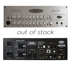 WJBA 2800 Watt Bass Guitar Amplifier with built in Twin Channel Bass Pre-Amp, featuring the option of phantom power on the second channel. 2800 Watts into 4 or 8 Ohms.