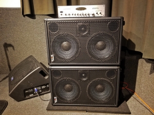 New Wayne Jones AUDIO bass guitar rig for Euphoria Studios NYC Studio 1