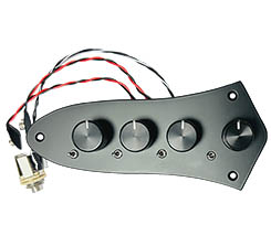 Wayne Jones Audio WJA-3B, all-in-one jazz-style control plate 3-band onboard bass guitar pre-amp