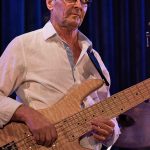 Wayne Jones with is Fodera Monarch Elite 6 string bass guitar @ Bird's Basement jazz club in Melbourne